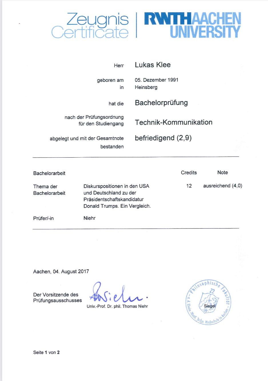 Aara Services Certificate 2